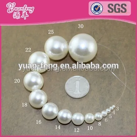 Factory price wholesales hot selling round abs perolas beads
