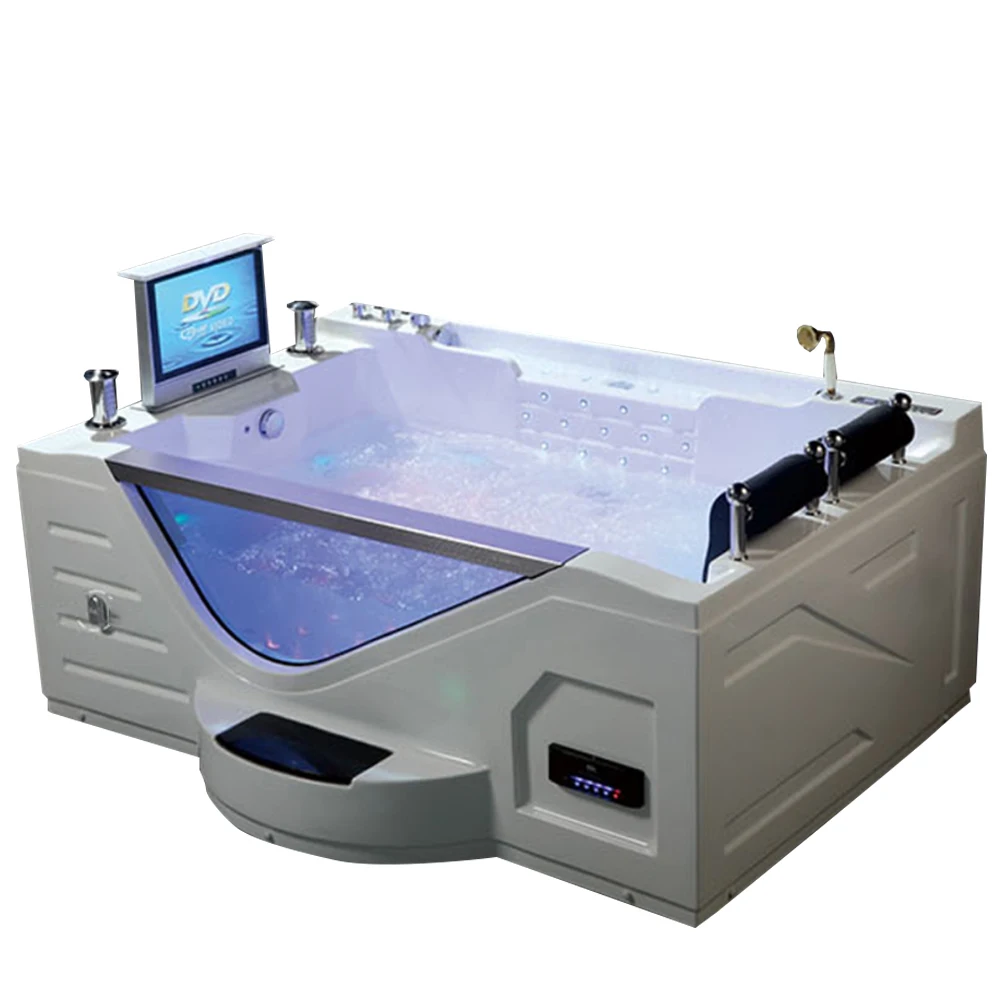 special luxury normal couple massage bathtub with tv/ whirlpool bath price