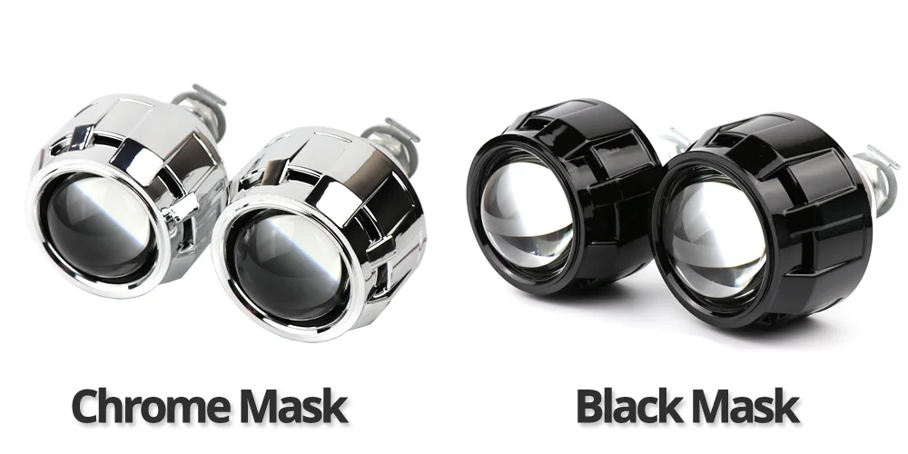DMEX H1 Mini HID Projector Lens Bi-Xenon HID Projector Lens Light Angel Eyes Cay Styling H4 H7 Headlight House