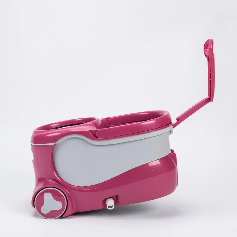 magic sticker  cleaning  360 spinning   mop  with adjustable  handle