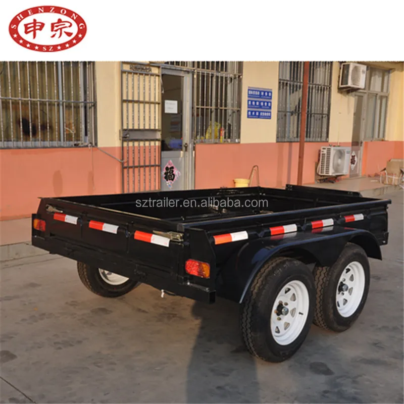 2 ton tandem axle car transporter utility box trailer for sale