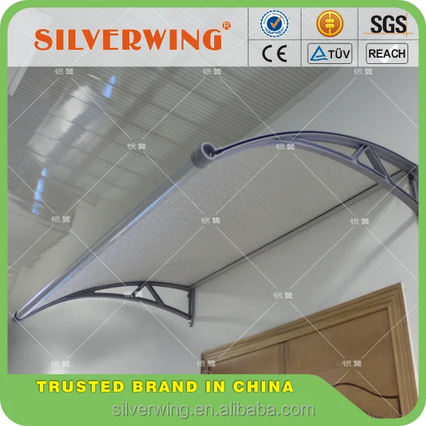 
90*100 PPO frame polycarbonate sheet awings canopy plastic rain door cover 