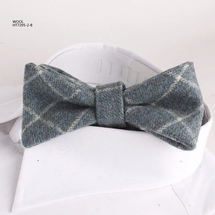 Модный мужской цветной галстук-бабочка из шерсти в стиле