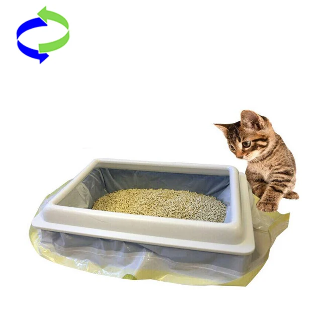Best Selling Custom Heavy Duty drawstring Cat Litter Box Liners