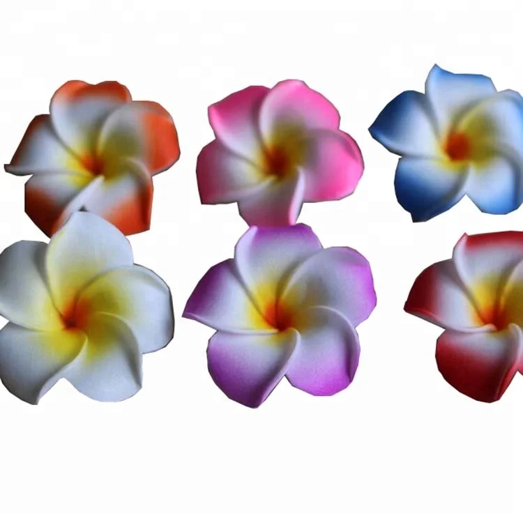 Foam Artificial Plumeria Rubra Flower Heads Frangipani Wedding Decoration Flowers