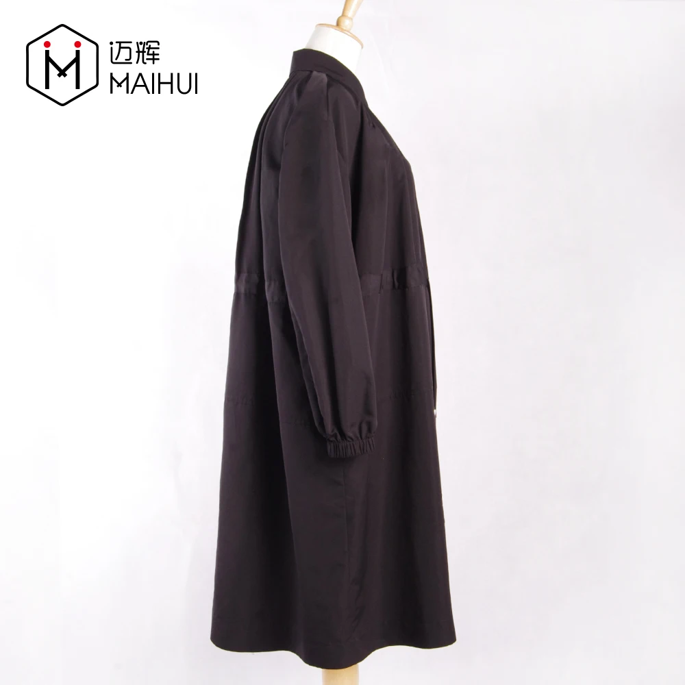 Black Cloak Gothic Dark Mysterious Halloween Costumes Trench Coat