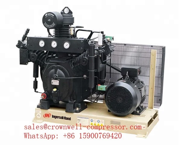 Ingersoll Rand H15T4XB15/344-FF high pressure FF series Electrical Reciprocating piston Air Compressor horizontal tank Type 30