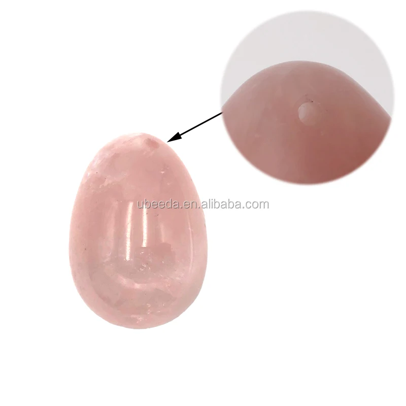 Natural rose quartz yoni eggs adult toy for women kegel exercise