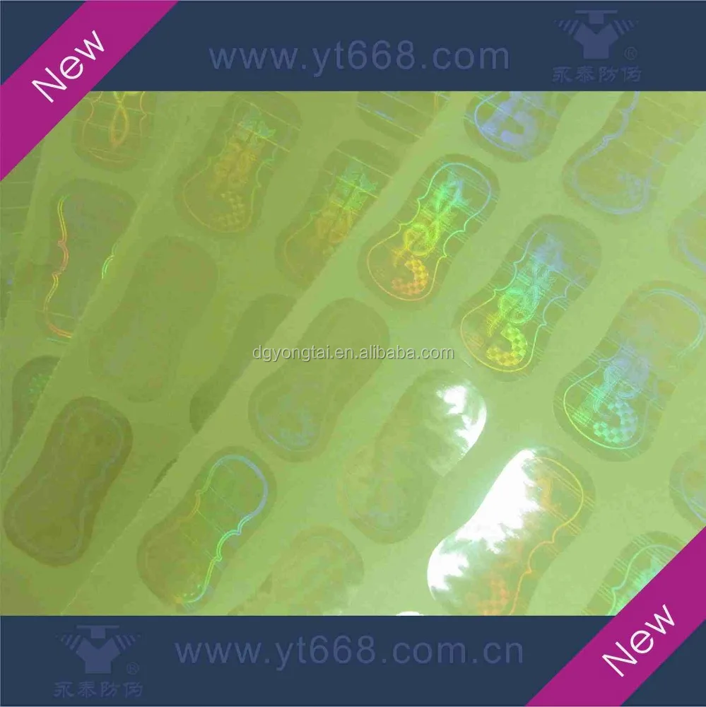 Transparent Holographic lamination laminated hologram overlay sticker for cards