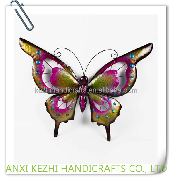 KZ160216 China wholesale Wrought iron butterfly metal wall decor