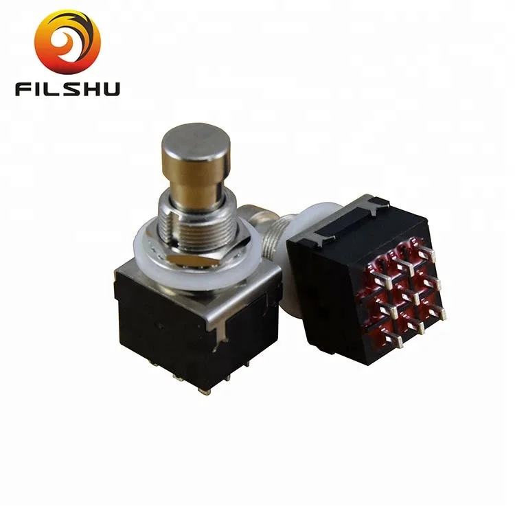 3PDT ножного переключателя 9-контактный разъем эффекты Stomp ножной выключатель, черный