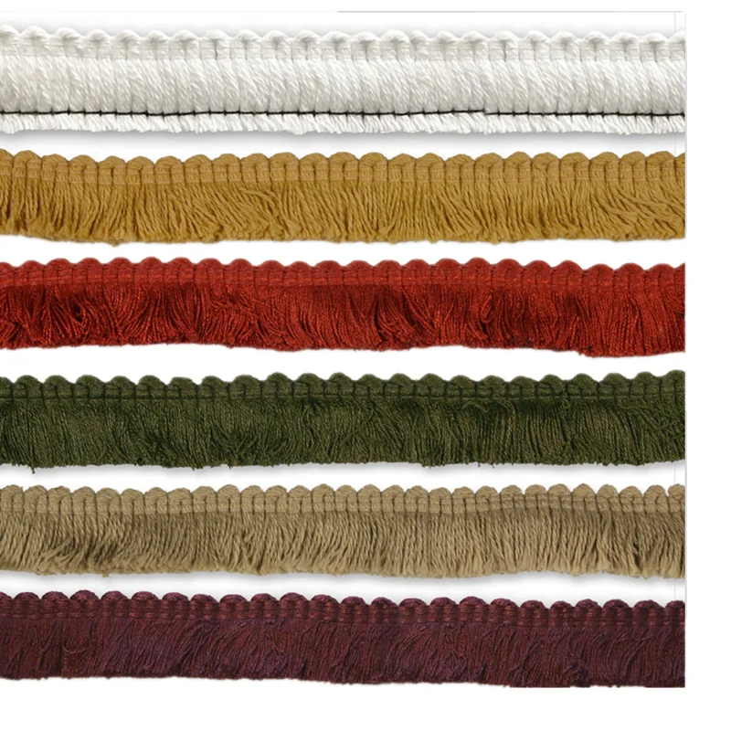 Factory direct sell cushion chainette trim home textile brush fringe