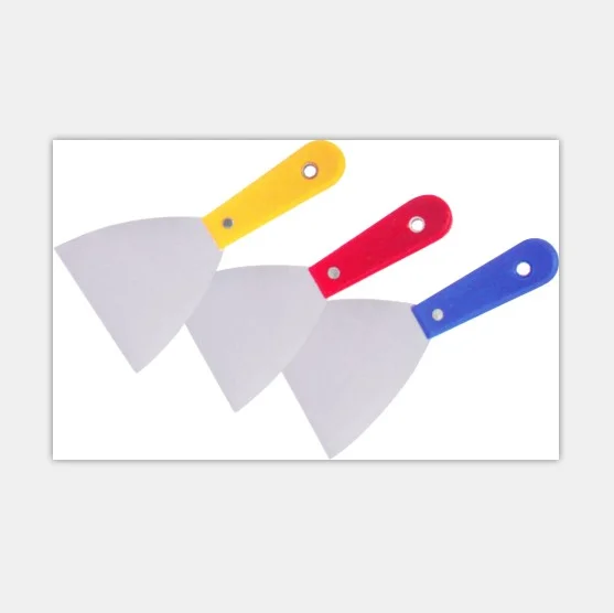 stainless plastic scraper putty knife triangular scraper