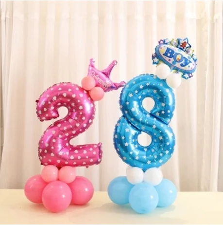 
Figure Digit Number Foil Balloon For Decoration Happy Birthday Balloon 