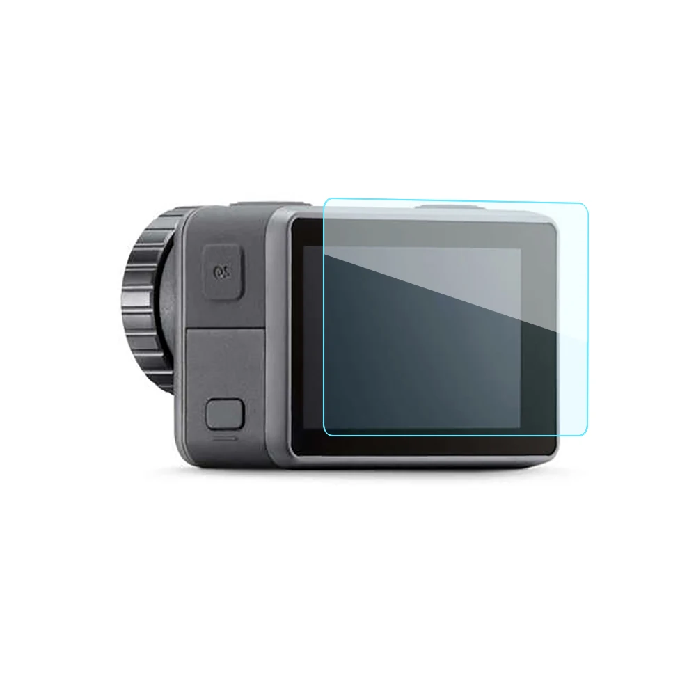 
For DJI OSMO ACTION Screen Tempered Film Sports Camera Protective Film Set Pocket Camera Accessories Screen Protector 