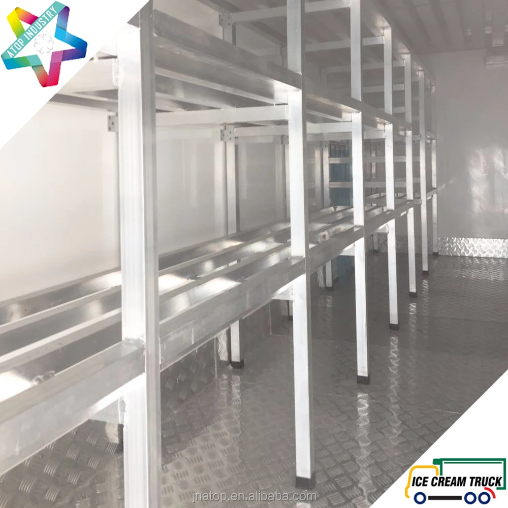 ColdKing 4.8m ice cream truck body with kooltube eutectic truck refrigeration system mobile ice cream trucks