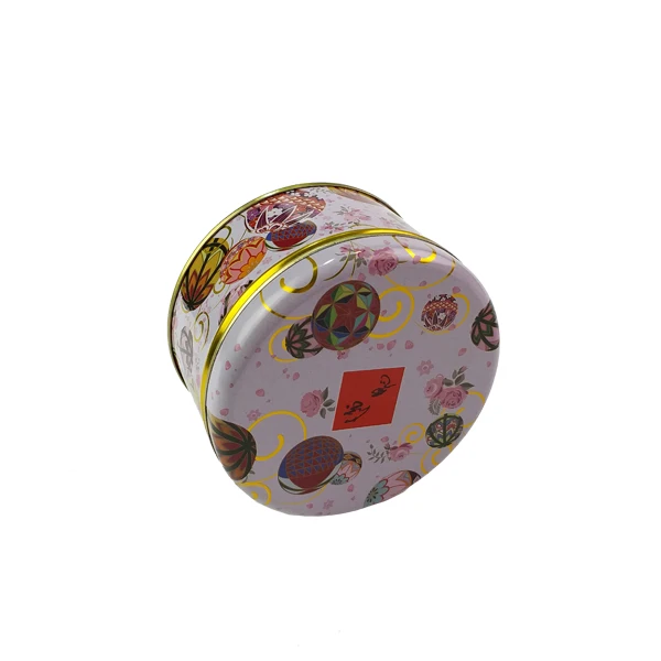 Colorful food grade cookie packaging tin box candy tin can tea tin packaging
