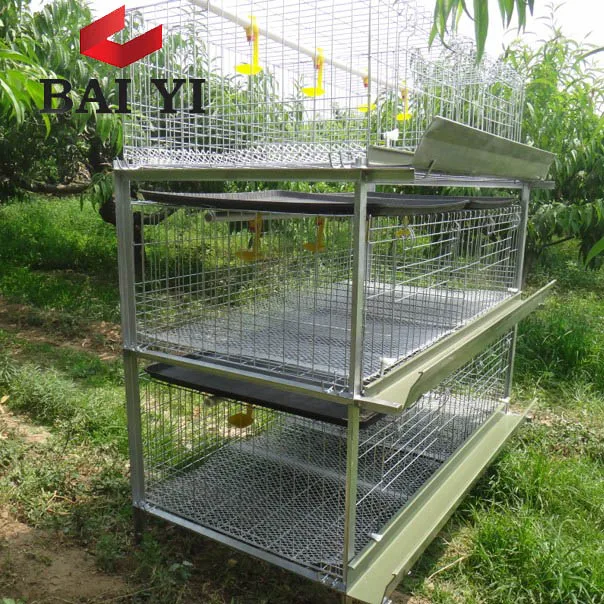 Клетка для выращивания птиц бройлеров H Type 3 Tier 48