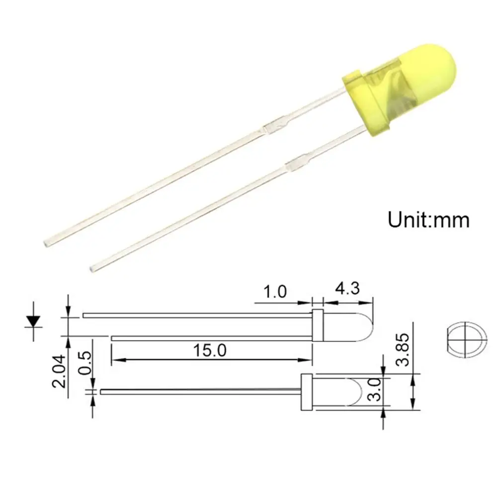 High lumens DIP 1500nm 3000nm 8000nm 1.8-3.2v round led diode