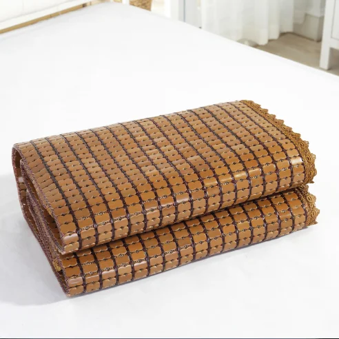 Bamboo foldable bed with mattress cooling bamboo polymer bed mattress