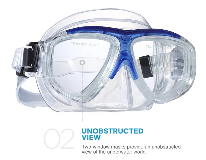 Factory direct sale professional snorkeling scuba diving mask