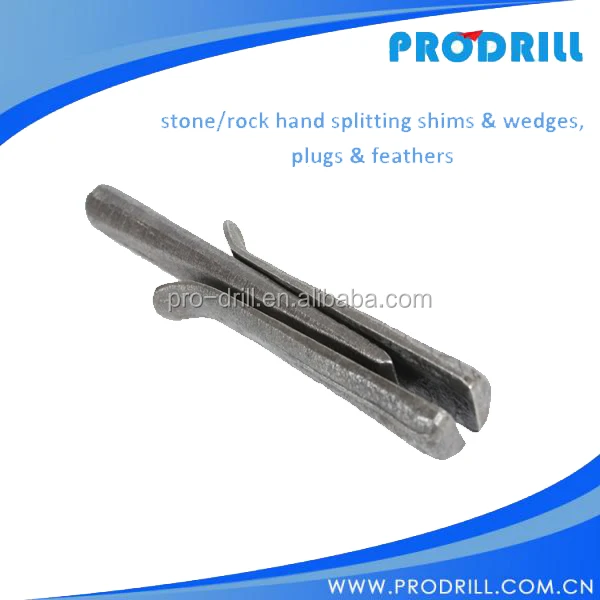 Diameter 14-38mm shims and wedges for Stone/Rock Splitter and Quarrying