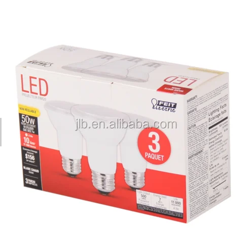 Factory Custom Corrugated Paper Packaging Box for Led Bulb /Lamp/Light