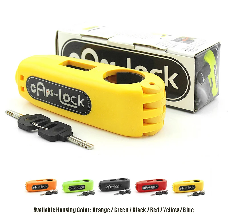  Набор для блокировки дискового тормоза мотоцикла оранжевый зеленый желтый красный черный и синий.