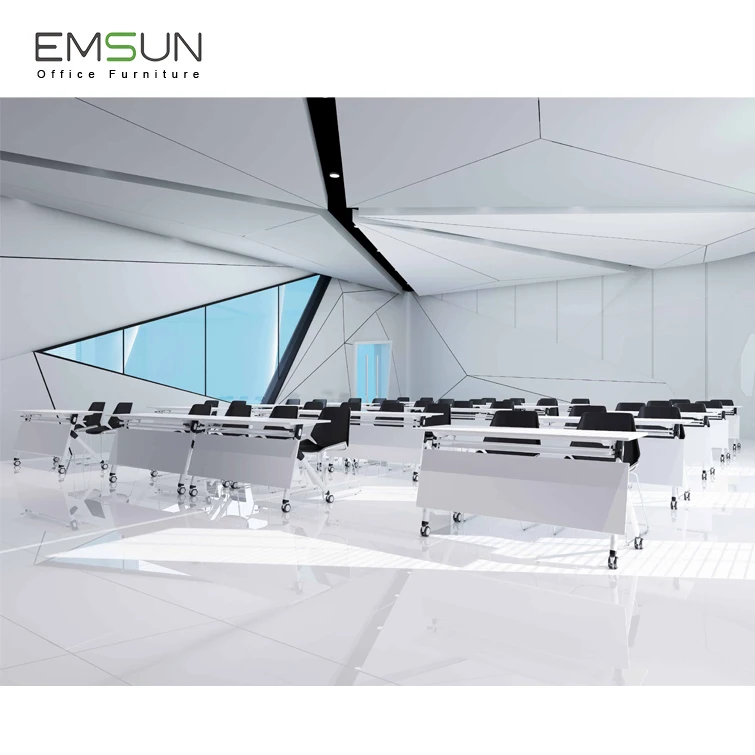 Modular Office Folding Training Table Foldable Conference Desk ZON-1 Meeting Table Design