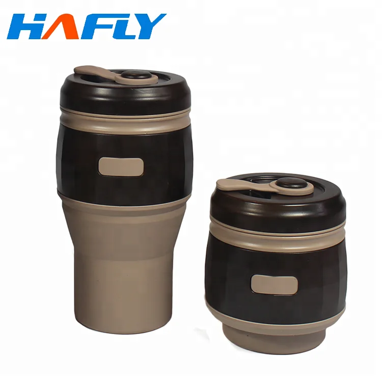 2018 горячая складной чашки кофе плесень кружка силиконовые рукава с крышкой