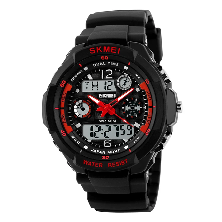 skmei 0931 analog digital wrist watch 5 atm water proof watches brand sport relojes hombre
