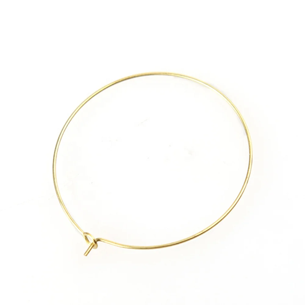 Wholesale Factory Supply Stainless Steel Gold Wire Hoop Earrings for Women Earing