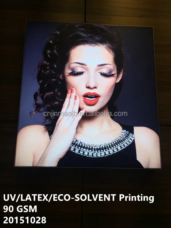 
Green Eco Good quality indoor advertising UV/LATEX/ECO-SOLVENT Printing 90 gsm light box textile 