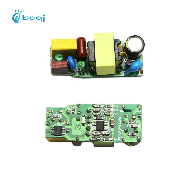 boqi Open frame led bulb driver 36v 300 ma 12w led driver 9w to 12w pcb led driver