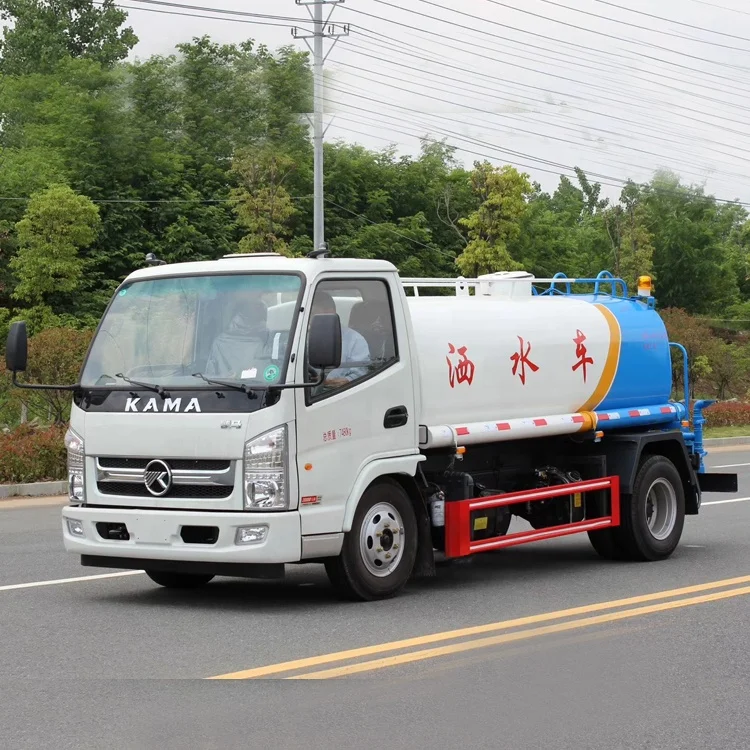 
Hot sale Euro 4 KAMA 5000liters Landscaping tank car 6wheels watering car Urban sanitation vehicle,4x2Road greening sprinkler 
