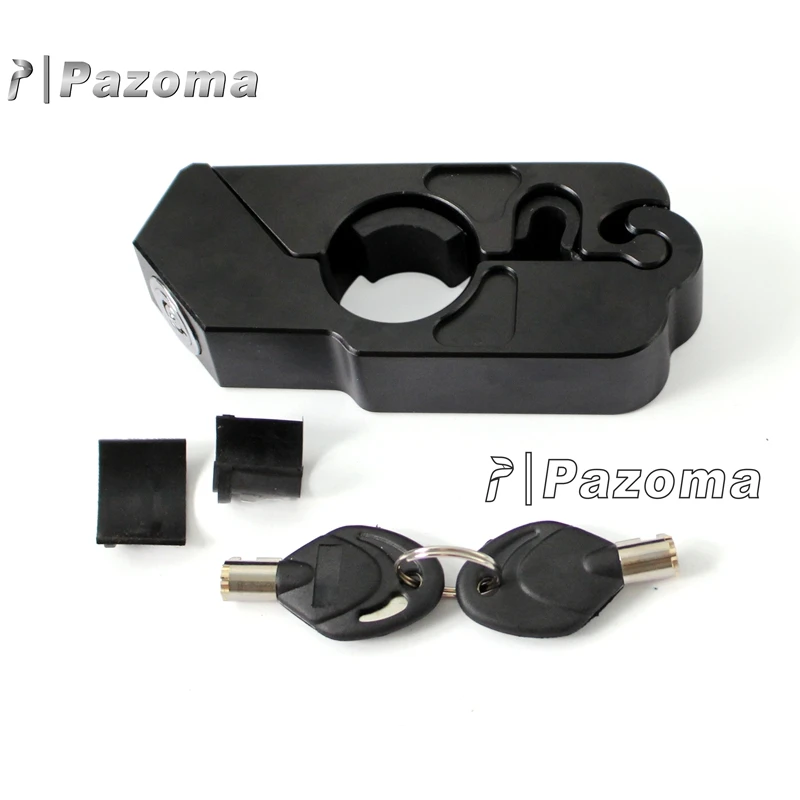 Универсальный крепкий замок для мотоцикла CNC алюминиевый верхний руль рукоятка Тормозной Рычаг безопасности дроссельной заслонки