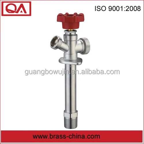 Frost proof wall faucet yard hydrant