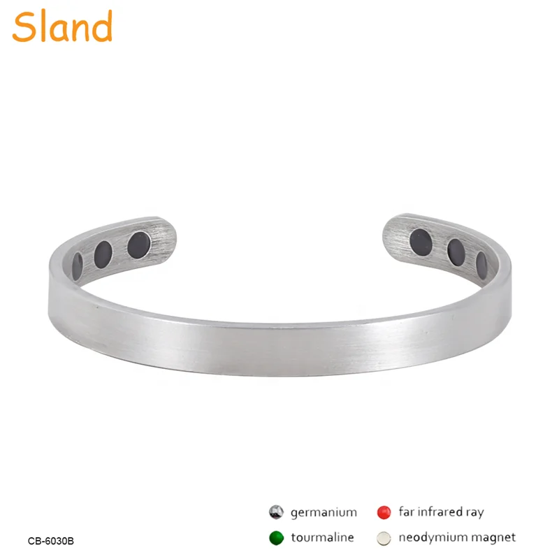 Guangzhou Sland wholesale Healing Bio health cuff jewelry  Pain Relief pure copper magnetic bracelet