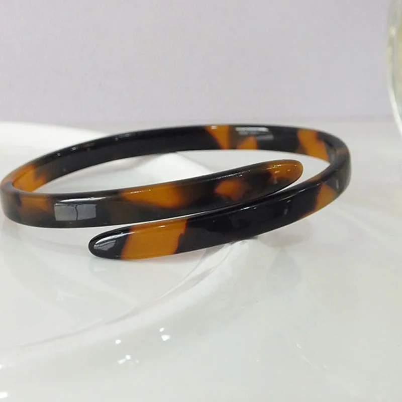 Новый дизайн, Леопардовый Браслет из ацетата, браслет из ацетата целлюлозы для женщин