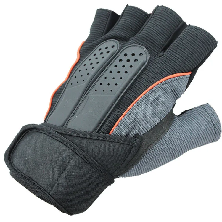 Cheap Price Training Workout Exercise Gym Weightlifting Fingerless Gloves With Wrist