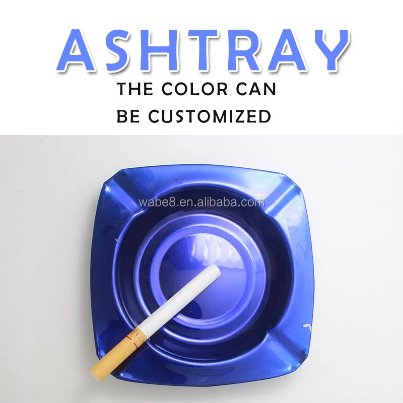Высокое Качество Одноразовые Прочный Логотип Печатается Портативный Олова Пепельницы
