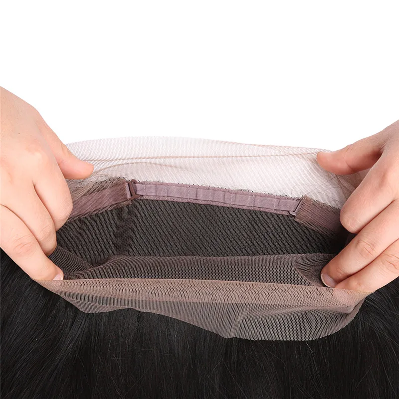 Brazilian Virgin Hair Straight with 360 lace frontal closure 8A Grade Virgin Unprocessed brazilian Human Hair bundles