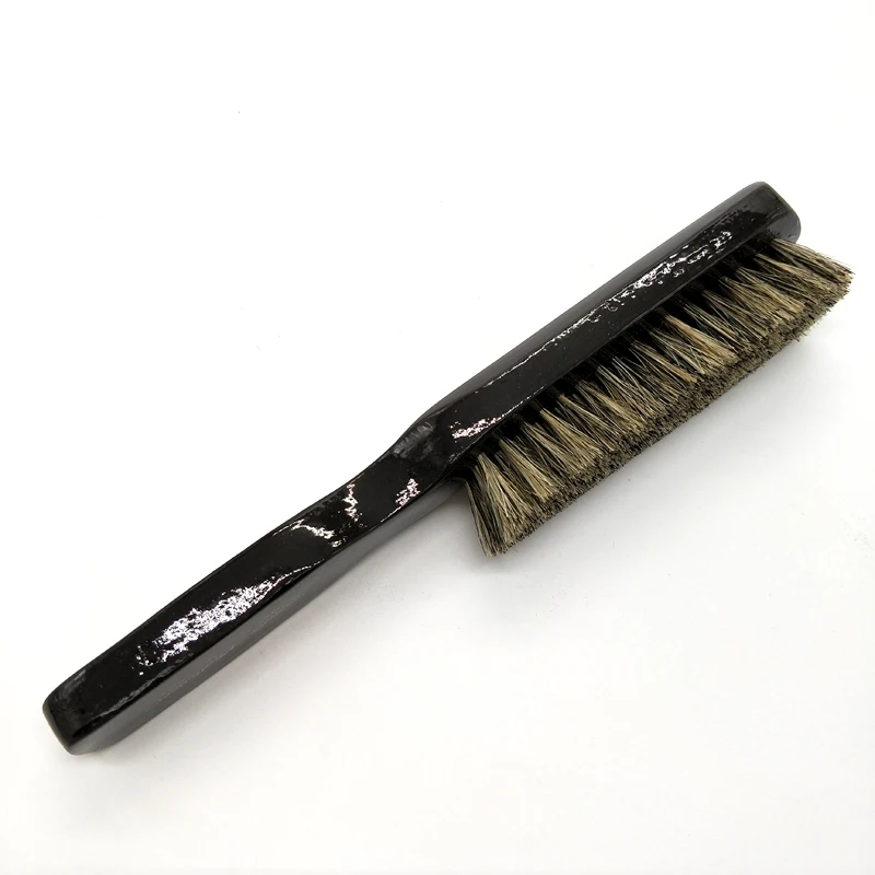 Professional black boar bristle wooden natural hair brush