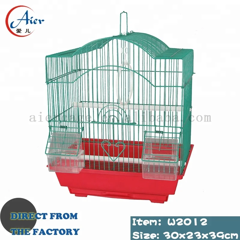 Wholesale Bird Cages 30x23x39cm Small For African Lovebirds Canary Stainsteel Gold Set Breeding Indoor Household Pet Cage