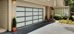 Topwindow Customized Modern  Insulated High Quality Vertical Folding Automatic Mirror Garage Door 9X7 Glass Garage Door