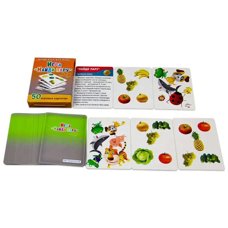 New Arrival Flash Cards Education Kids Spanish Flashcards Printing
