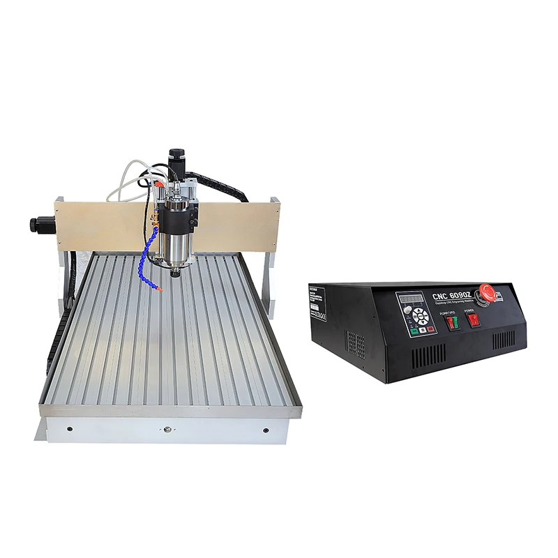 Mini metal CNC 6090 3 Axis Milling Machine With Water chiller