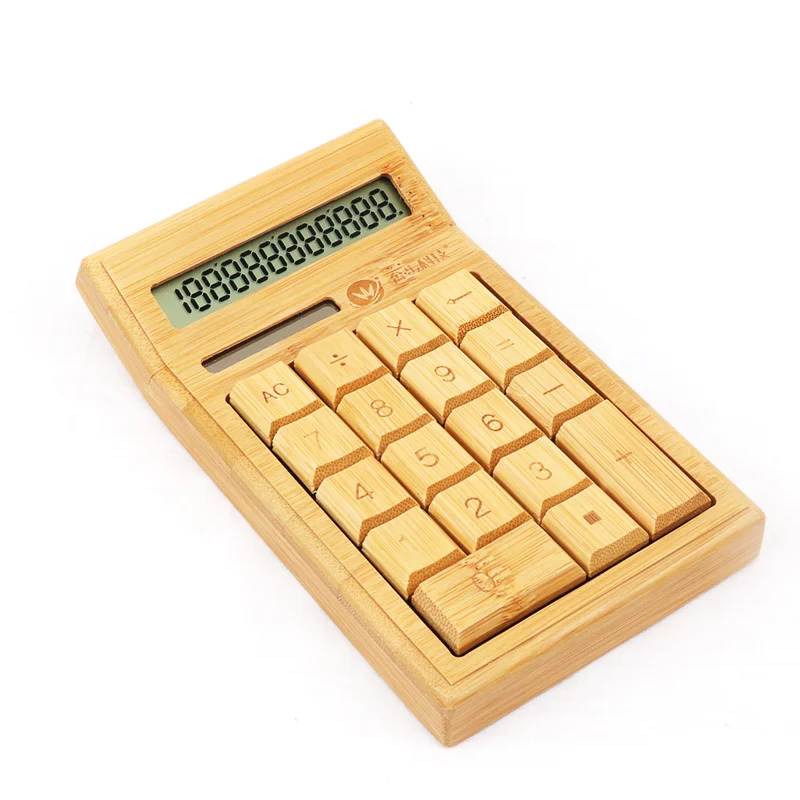 Фабрика изготовленный на заказ логотип Эко-дружественных брендовые товары, игрушки в подарок, игрушка для 12-разрядный калькулятор двоевластие бамбук