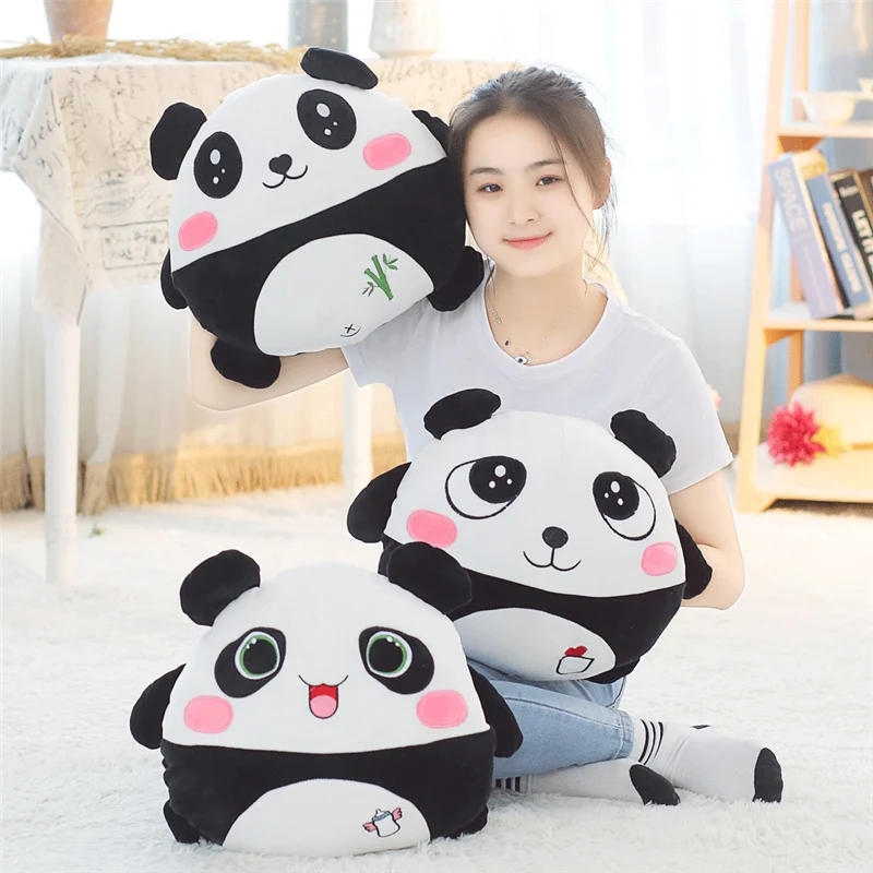 
3 in 1 blanket pillow hand warmer panda hand warmer pillow with blanket panda plush toy 