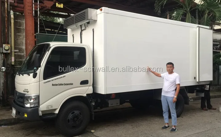 Sandwich Panel Freezer Truck Body For Sale Refrigerated Truck Box Body For Food Fiberglass